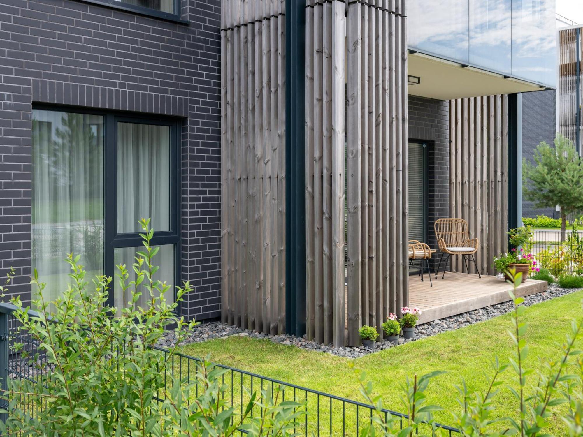 D33 Vilnius - Brand New Luxury Apartment With Terrace, Garden, Ac And Parking Kültér fotó