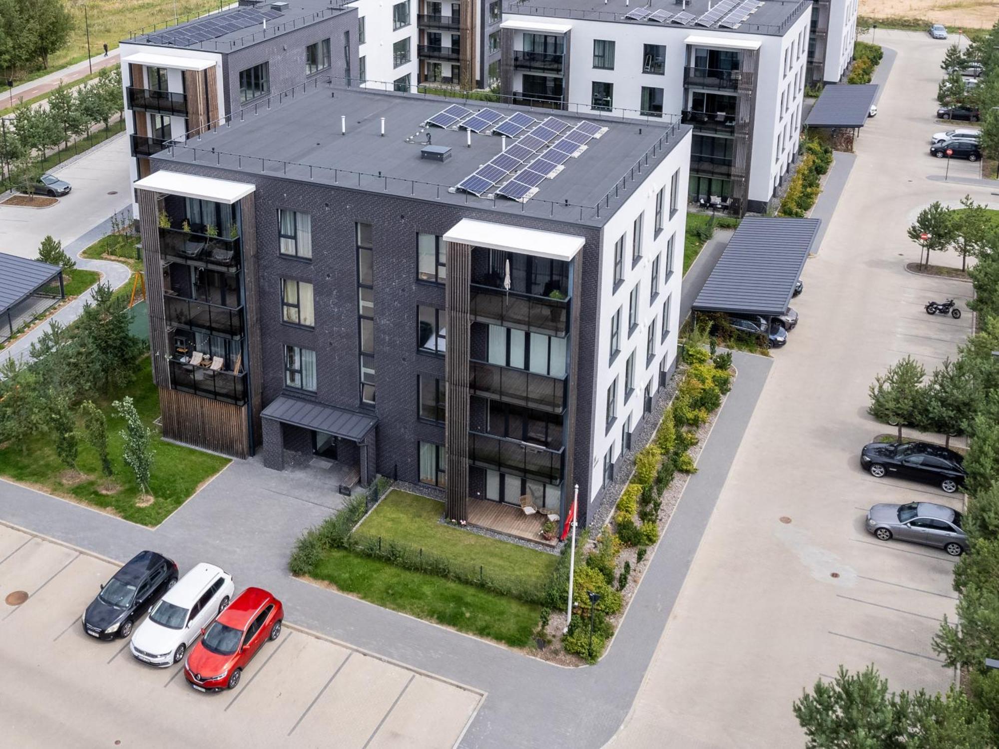 D33 Vilnius - Brand New Luxury Apartment With Terrace, Garden, Ac And Parking Kültér fotó