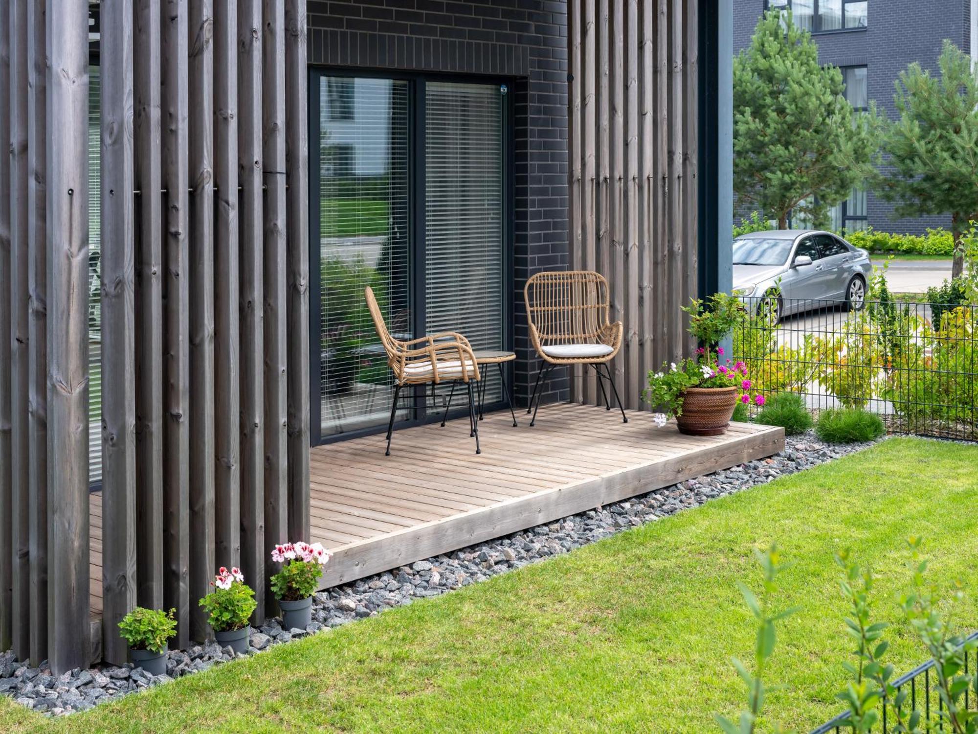 D33 Vilnius - Brand New Luxury Apartment With Terrace, Garden, Ac And Parking Kültér fotó