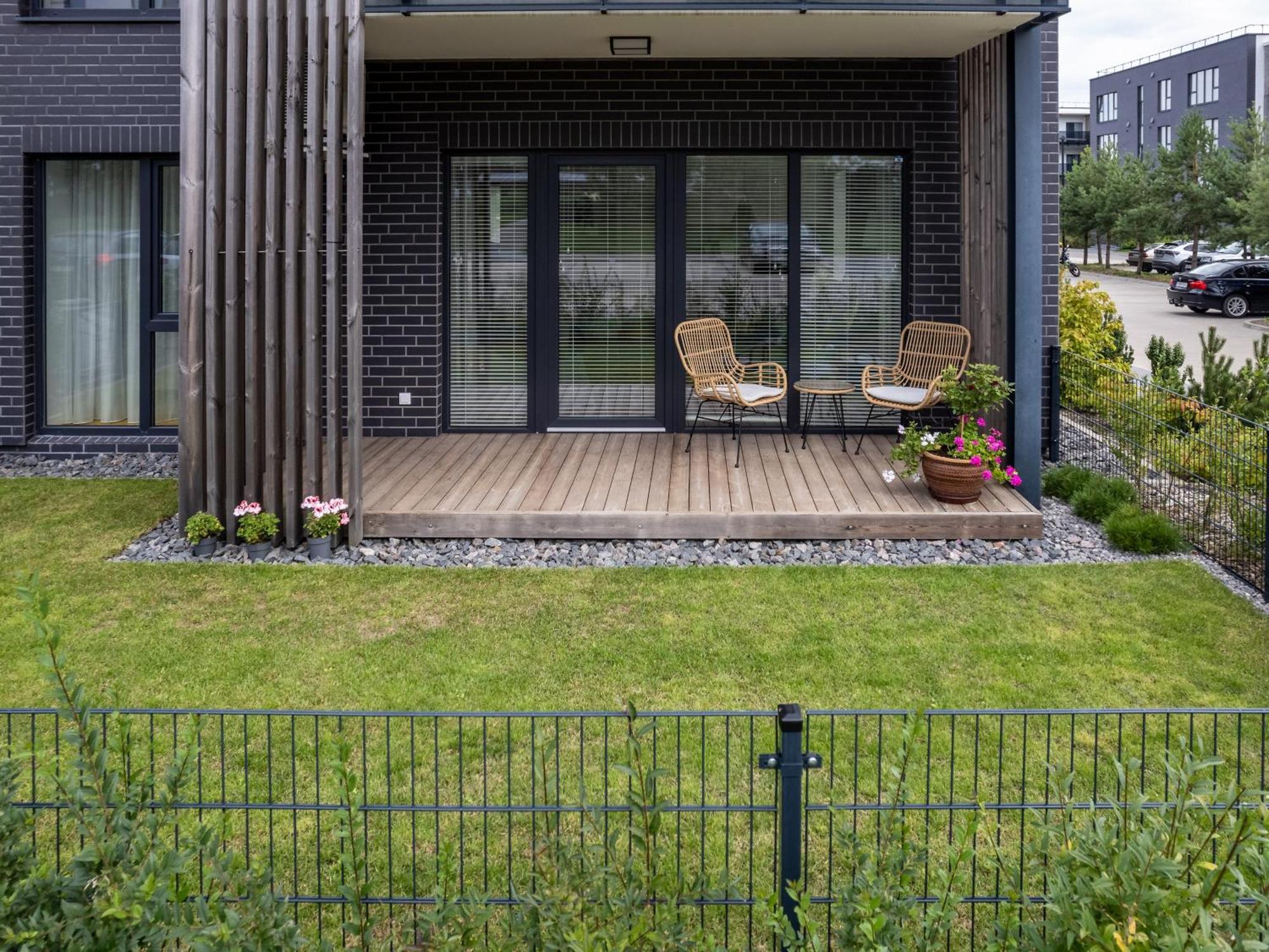 D33 Vilnius - Brand New Luxury Apartment With Terrace, Garden, Ac And Parking Kültér fotó